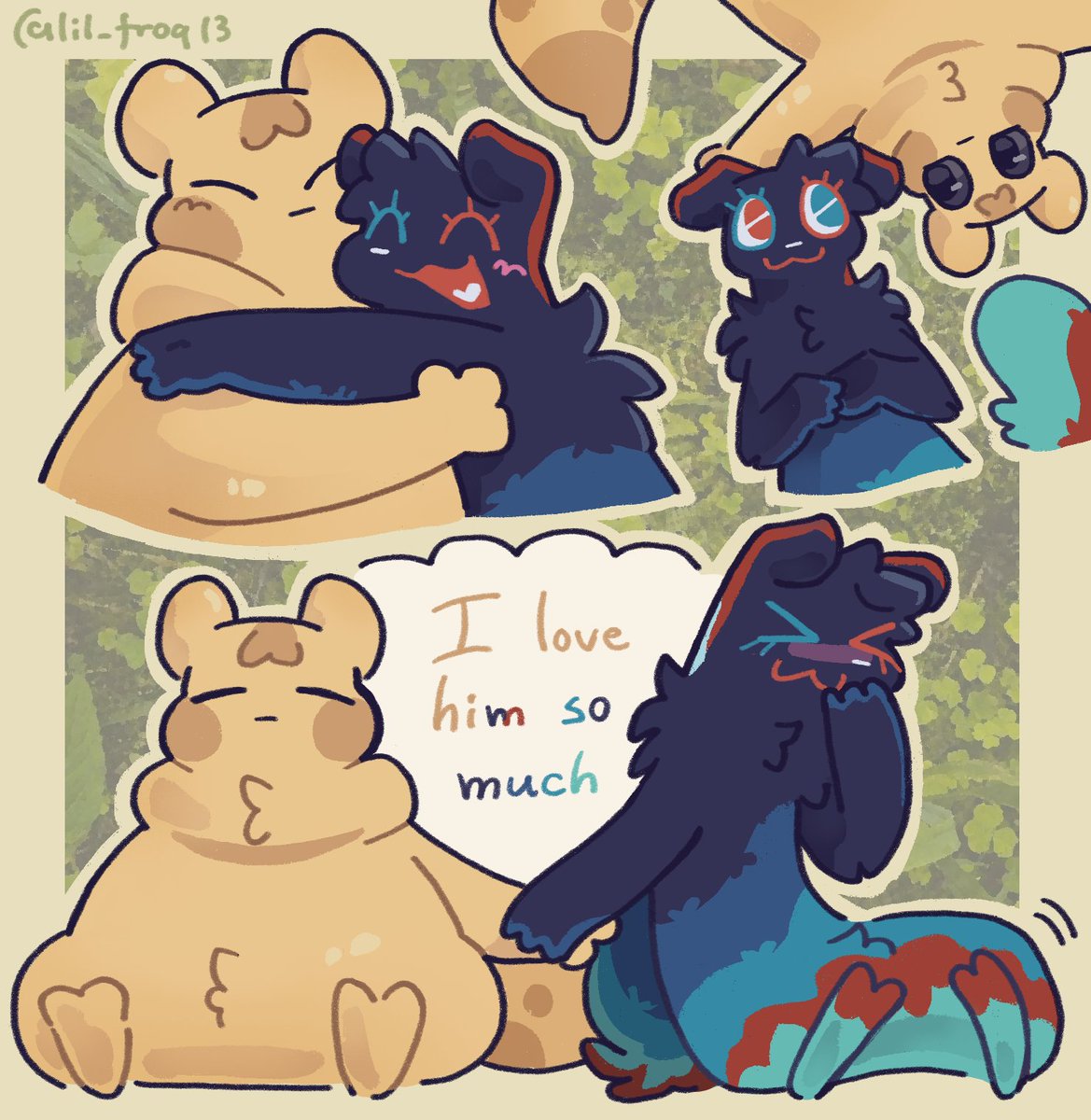 MvffinKing's tweet photo. Commission from @lil_froq13 ❤️ they're so cute aww awwww https://t.co/6JJcMIGRGa