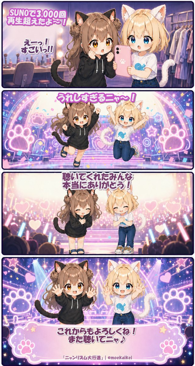 moekaikei's tweet photo. SUNOでも見てにゃ!!フォロー待ってるニャ～♡ https://t.co/hgr2dxa3HV
#sunoai #SousakuAgent #萌え会計事務所 https://t.co/tmcAHIjO7v