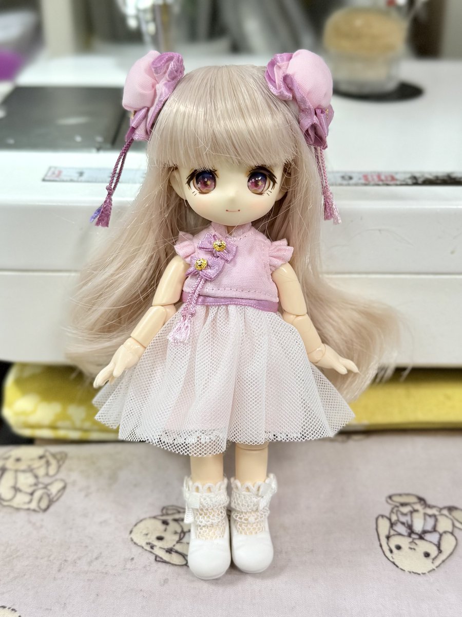 wunderkammer_y's tweet photo. 新作『中華ノースリーブワンピース（ピンク）』です💕

明日の昼頃、通販予定！
（昨日の緑と合わせてあと2色製作予定） https://t.co/aE2B7YdFsF
