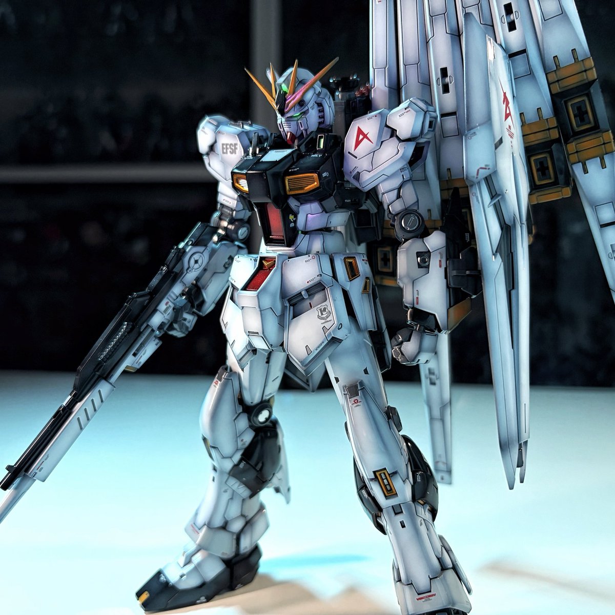 ygo_jack_a's tweet photo. RG νガンダム 全塗装✨

#ガンダム 
#ガンプラ 
#gunpla https://t.co/IDovpgRXfR