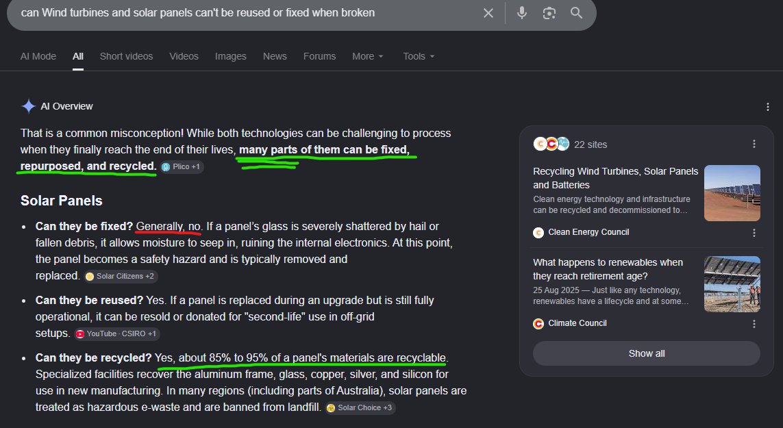 Tim_McGiggles's tweet photo. @C2UXN3T @LilithThelema @dominionlad @MattLoszak So metal scrap is detrimental to the environment!! but toxic nuclear waste is a green thing to produce for power? 🤣

Not everything is perfect, not even solar and wind, but its a better option than nuclear lmfao https://t.co/dqU29ETKAf