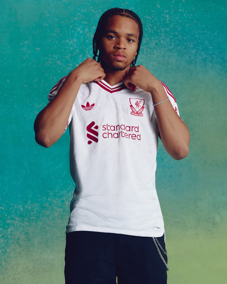 LFC's tweet photo. We'll be wearing our 2026/27 away kit for the first time against Wrexham today 👌