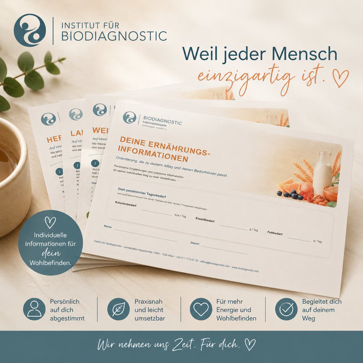 IBiodiagnostic's tweet photo. Jeder Mensch ist einzigartig – und genau so sollte auch seine Betreuung sein. Deshalb werden in unserem Institut nicht nur die Bioresonanz und Therapie individuell auf Sie abgestimmt. Auch die begleitenden Informationen erhalten Sie passgenau für Ihre Bedürfnisse. https://t.co/ntXzxW2u2m