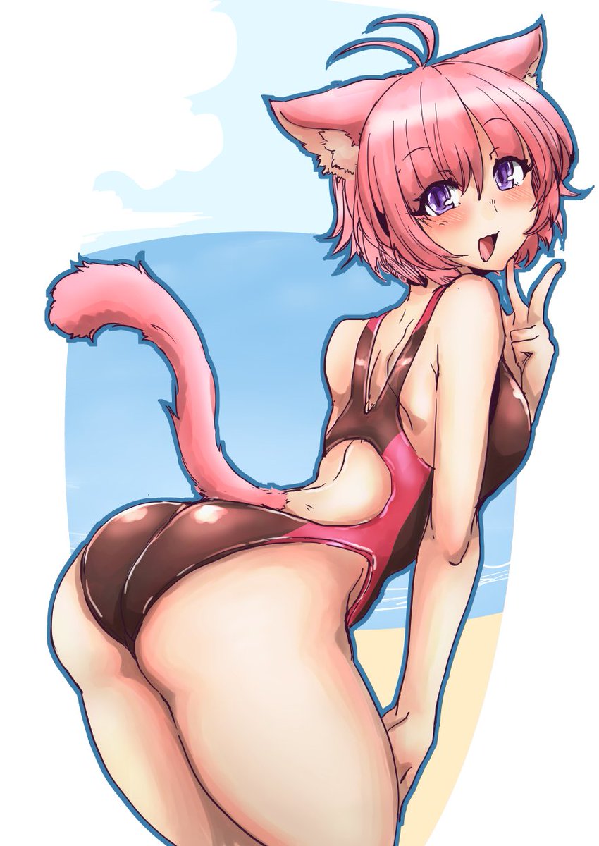 monyomoke's tweet photo. 今日の日課は自由日なので競泳水着うちのこプリムちゃです https://t.co/klc1wiwjuQ