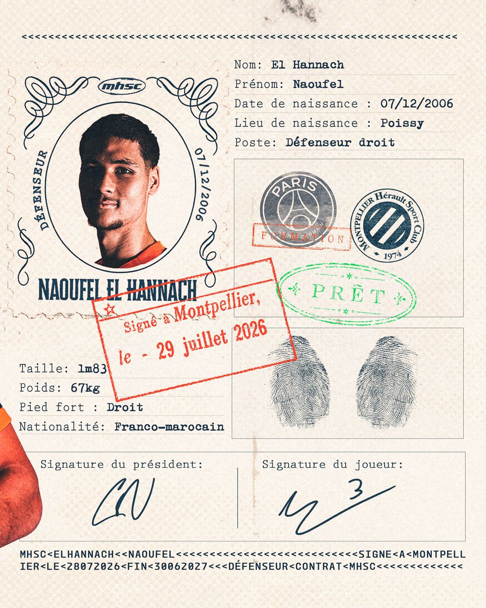 MontpellierHSC's tweet photo. 🚨✍️ #MercatoMHSC
𝐍𝐚𝐨𝐮𝐟𝐞𝐥 𝐄𝐥 𝐇𝐚𝐧𝐧𝐚𝐜𝐡 𝐩𝐫𝐞̂𝐭𝐞́ 𝐚𝐮 𝐌𝐇𝐒𝐂 🧡

🗣️ « 𝙹𝚎 𝚜𝚞𝚒𝚜 𝚝𝚛𝚎̀𝚜 𝚌𝚘𝚗𝚝𝚎𝚗𝚝 𝚍𝚎 𝚙𝚘𝚞𝚟𝚘𝚒𝚛 𝚛𝚎𝚟𝚎𝚗𝚒𝚛 𝚊̀ 𝙼𝚘𝚗𝚝𝚙𝚎𝚕𝚕𝚒𝚎𝚛, 𝚍𝚎 𝚛𝚎𝚝𝚛𝚘𝚞𝚟𝚎𝚛 𝚕𝚎 𝚌𝚕𝚞𝚋 𝚎𝚝 𝚖𝚎𝚜 𝚌𝚘𝚎́𝚚𝚞𝚒𝚙𝚒𝚎𝚛𝚜... »
