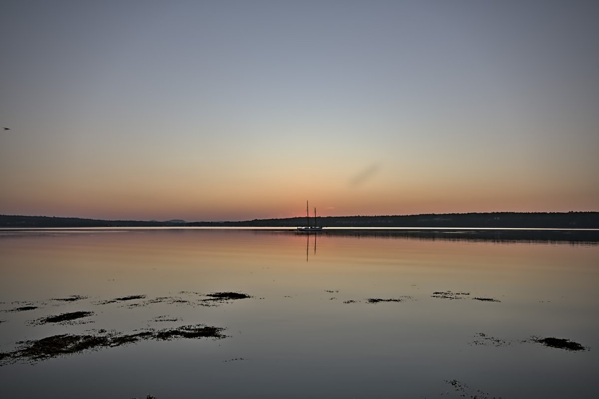 HipExplorer's tweet photo. Some mornings ask you to slow down.

The sun rose over Sears Island without much fanfare, painting the water with soft light while a lone sailboat waited for the day to begin. Every few steps offered a different perspective, and none of them needed to be rushed. https://t.co/ghCXkaIRkB