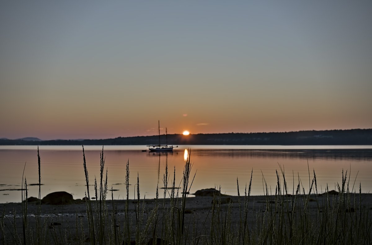 HipExplorer's tweet photo. Some mornings ask you to slow down.

The sun rose over Sears Island without much fanfare, painting the water with soft light while a lone sailboat waited for the day to begin. Every few steps offered a different perspective, and none of them needed to be rushed. https://t.co/ghCXkaIRkB