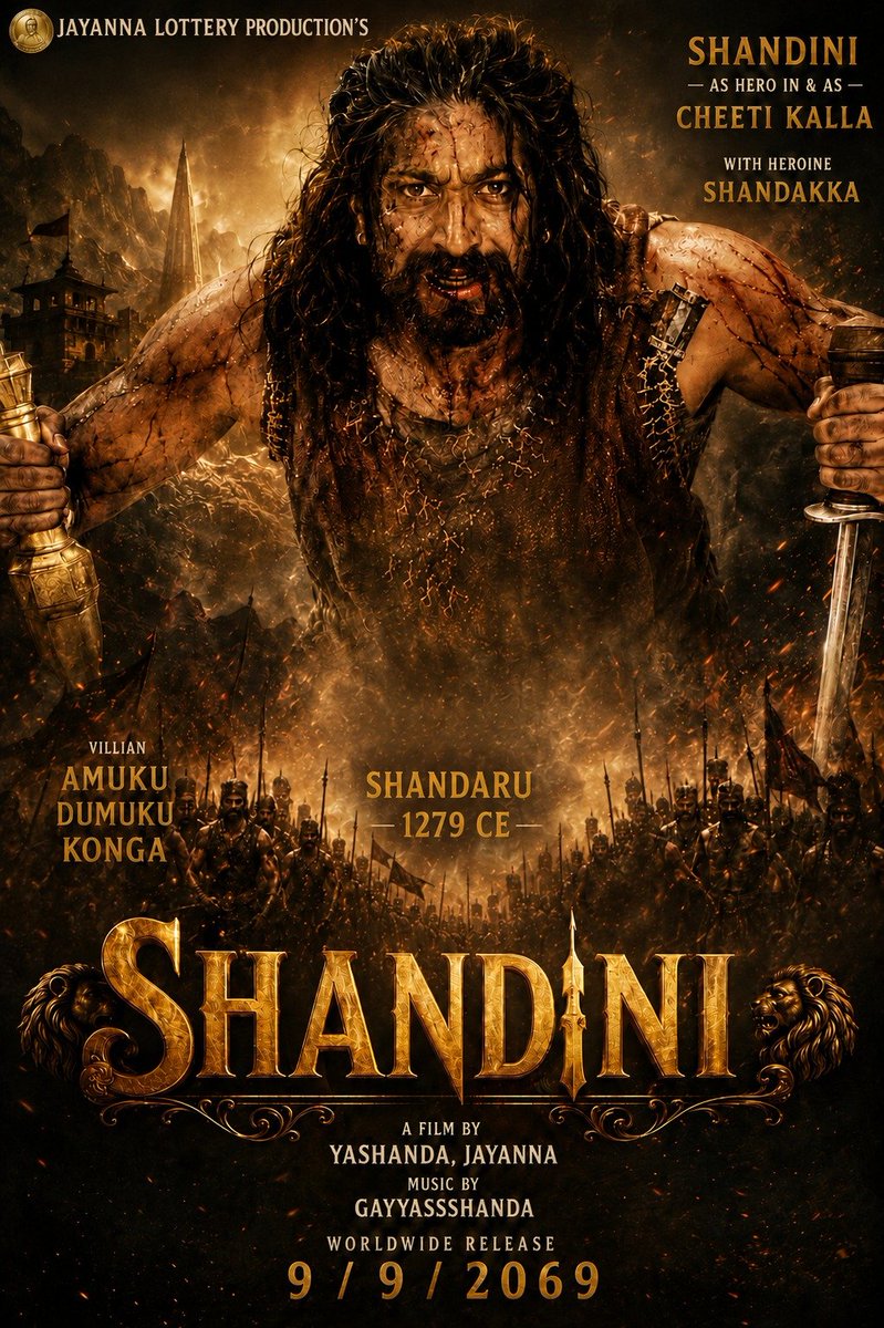 Johny45depp's tweet photo. "SHANDINI"
Worldwide release on 09/09/2069

#BRBFirstBlood https://t.co/28uLLHNDTb