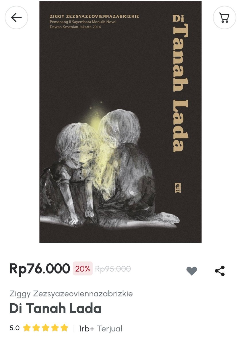 udabdun's tweet photo. disini ada yang deket sama Gramedia Jakarta Matraman ga yaa? 
mau ngejual novel Di Tanah Lada aku jual 70k ajaa edisi salah order pickup di toko🙏🏻😭😭
jadi hanya dateng ke Gramedia Matraman nya aja buat ambil bukunya gausah bayar lagi di toko https://t.co/8aJC5g22hx