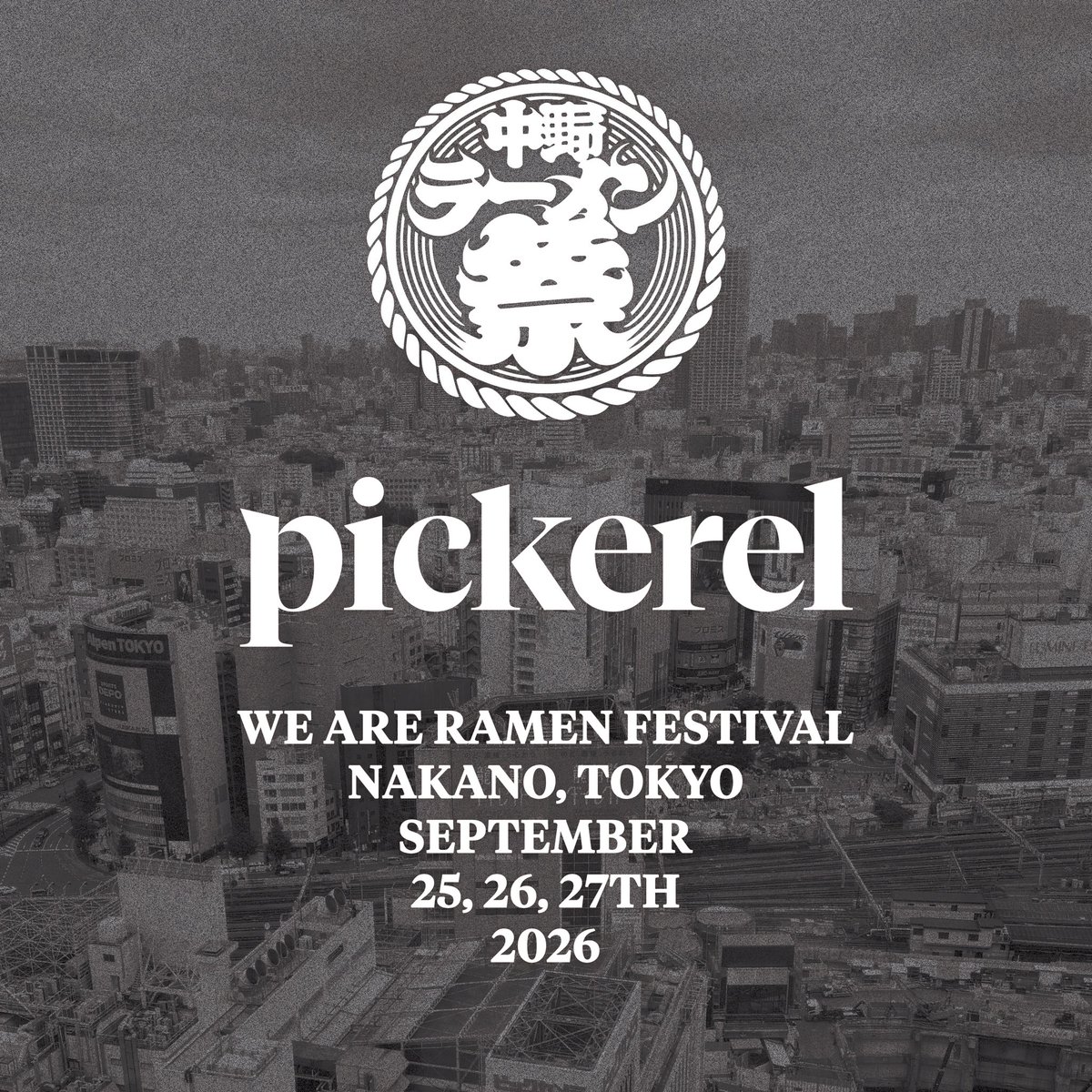 tokyonekyoramen's tweet photo. 【出店店舗紹介 第1弾】

🇺🇸 Pickerel
Supported by Daisuke.W

アメリカ・ロードアイランド州プロビデンス。

ニューイングランドの食材と、日本で学んだラーメンの技術を融合させた一杯で注目を集める「Pickerel」が、熱狂中野ラーメン祭に登場します。

シェフのScott LaChapelle氏は、自家製麺とスープを追求し、2023年にはStarChefs Coastal New England Rising Starsにも選出。

共同創業者のSpencer Smith氏は、20年以上にわたりバーや蒸留所などで経験を積んだバーテンダー。ラーメンに寄り添うワインやカクテルを提案し、料理・ドリンク・空間すべてを一つの体験として届けています。

そしてPickerelは、Daisuke.W率いるRamen FeeLと日米でコラボレーションを重ねてきました。

※今回はDaisuke.W本人の出店ではありません。

海を越えて育まれた���ーメンカルチャーが、中野で交わります。

どんな一杯が生まれるのか。

詳細は後日発表。

📅第3クール
2026年9月25日〜27日
熱狂中野ラーメン祭2026