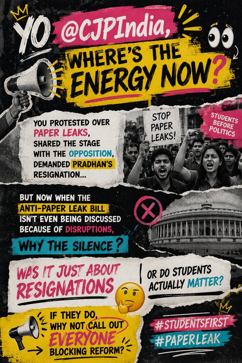 vivek_gpt's tweet photo. 🧘 @CJP_for_India #StudentsFirst #PaperLeak https://t.co/sq4tKvCgWB