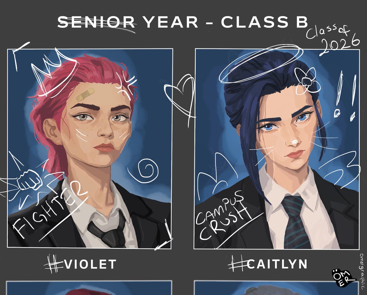 omerartz's tweet photo. #caitvi high school au - together at last https://t.co/Tp4jylXkve