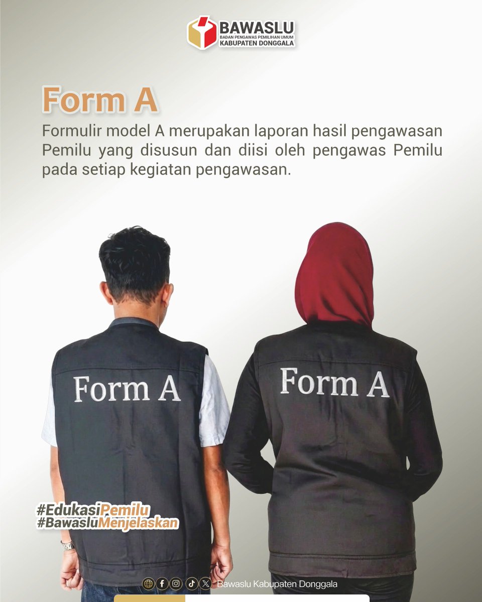 BawsluDonggala's tweet photo. Yuk Kenali Apa itu Form A ?

Simak lebih lanjut melalui postingan berikut😉

#EdukasiPemilu
#FormA
#FormulirHasilPengawasan
#pengawasanbawaslu
#BawasluDonggala https://t.co/eb2cQIRyGH