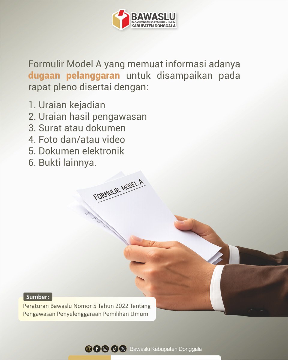 BawsluDonggala's tweet photo. Yuk Kenali Apa itu Form A ?

Simak lebih lanjut melalui postingan berikut😉

#EdukasiPemilu
#FormA
#FormulirHasilPengawasan
#pengawasanbawaslu
#BawasluDonggala https://t.co/eb2cQIRyGH