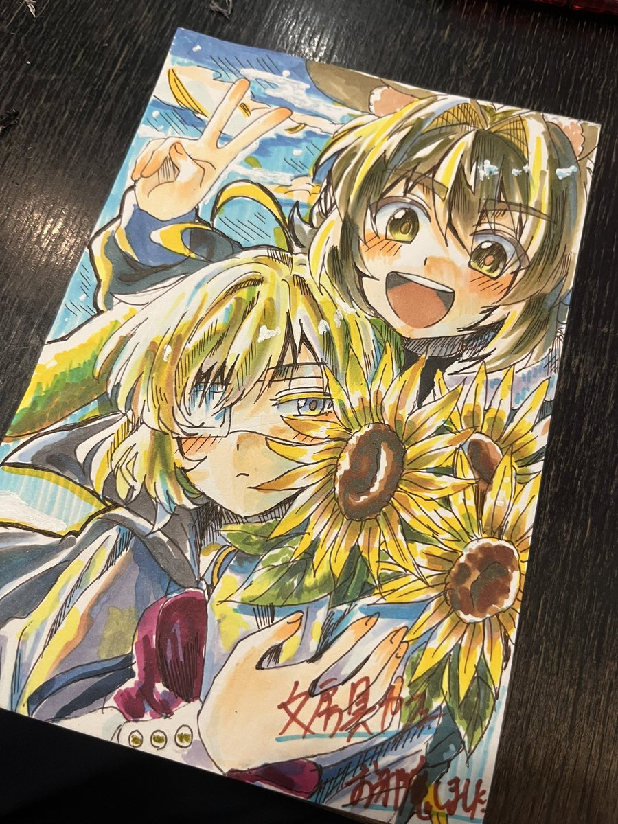 cHyOxO_'s tweet photo. 文房具カフェさんにお邪魔してきました！初コピック！ https://t.co/K4NQSm432M