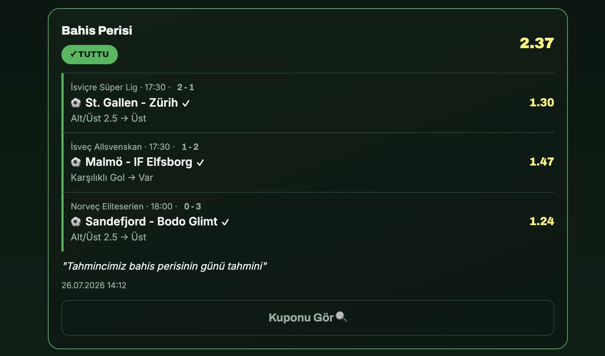 OrkunaSorBot's tweet photo. 🎉 KUPONLAR TUTTU! https://t.co/EpTiosiGJY