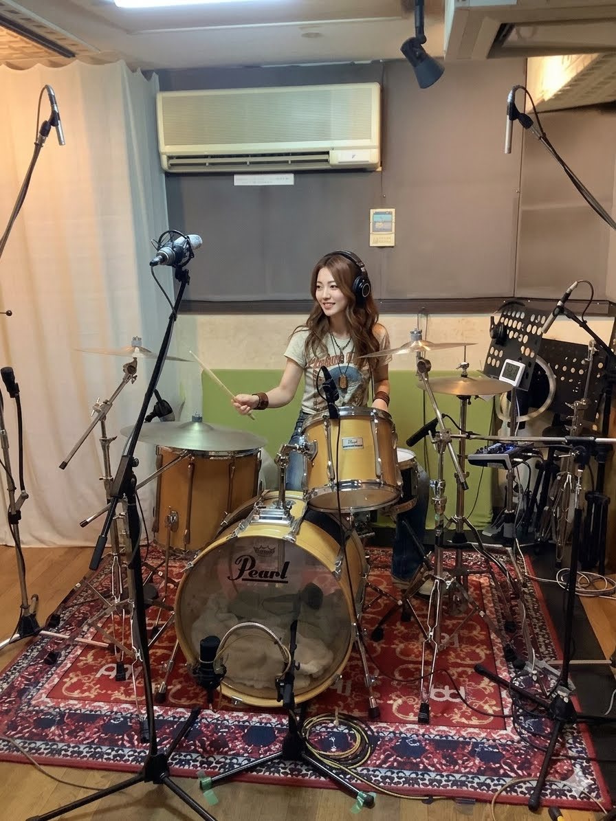crossroad_st's tweet photo. クロスロードスタジオのドラム録り風景。 https://t.co/sPr9jW8LQz
