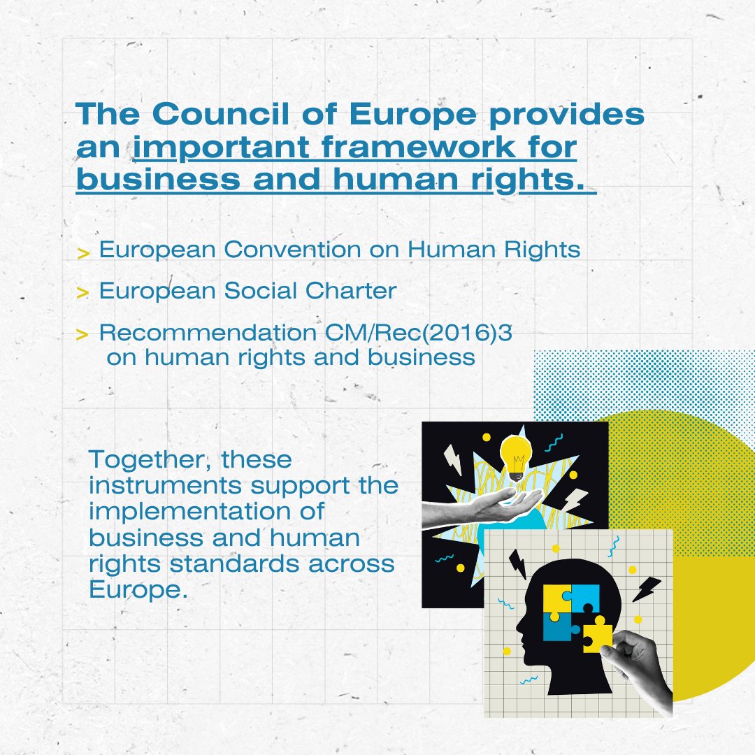 CoE_RuleofLaw's tweet photo. 3/3
Continue the conversation at the @coe Second Business and Human Rights Forum #BRAVE2026, bringing policymakers, human rights institutions, and the corporate world together in Strasbourg on 17 September. 
Register here: https://t.co/hD1zpWPb07 https://t.co/TCgTBk4QTc
