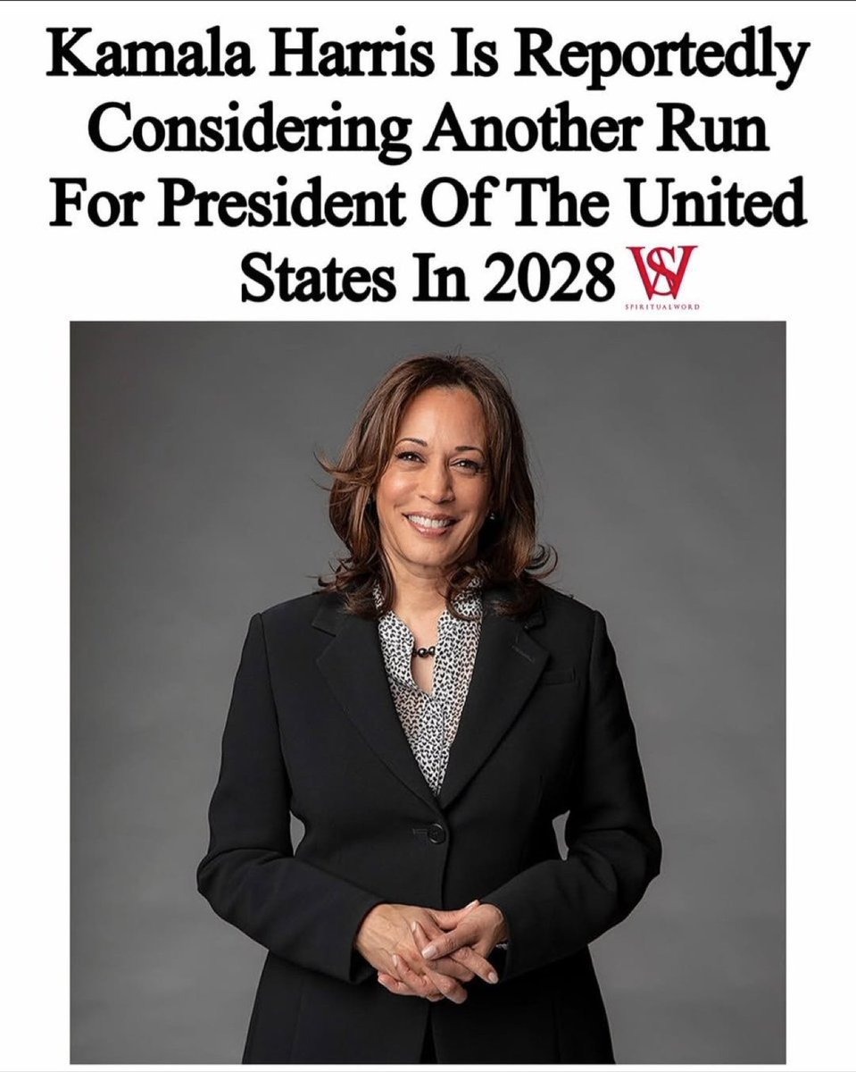 _DonaldTrumpJrQ's tweet photo. Everyone answer this one honestly!

Would you vote for Kamala Harris in 2028 Elections?🇺🇸👇 https://t.co/HEClI4HMUt