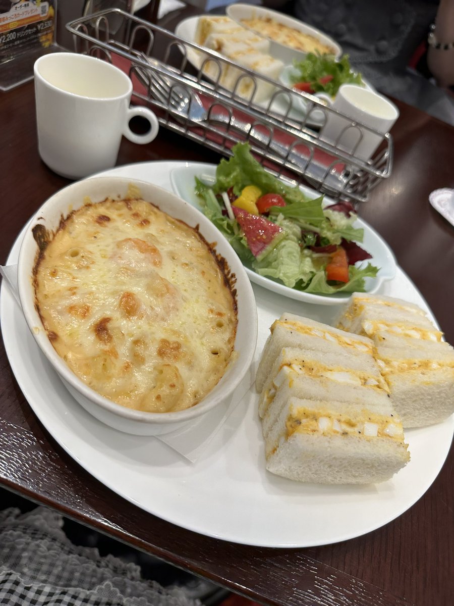 LiluRaru064's tweet photo. あかねんとグランバ最終日行ってました！！

コロンバンのグラタンを食べてみた過ぎて、また行ってしまった…美味しかった(*´꒳`*) https://t.co/CmKLaySwCO