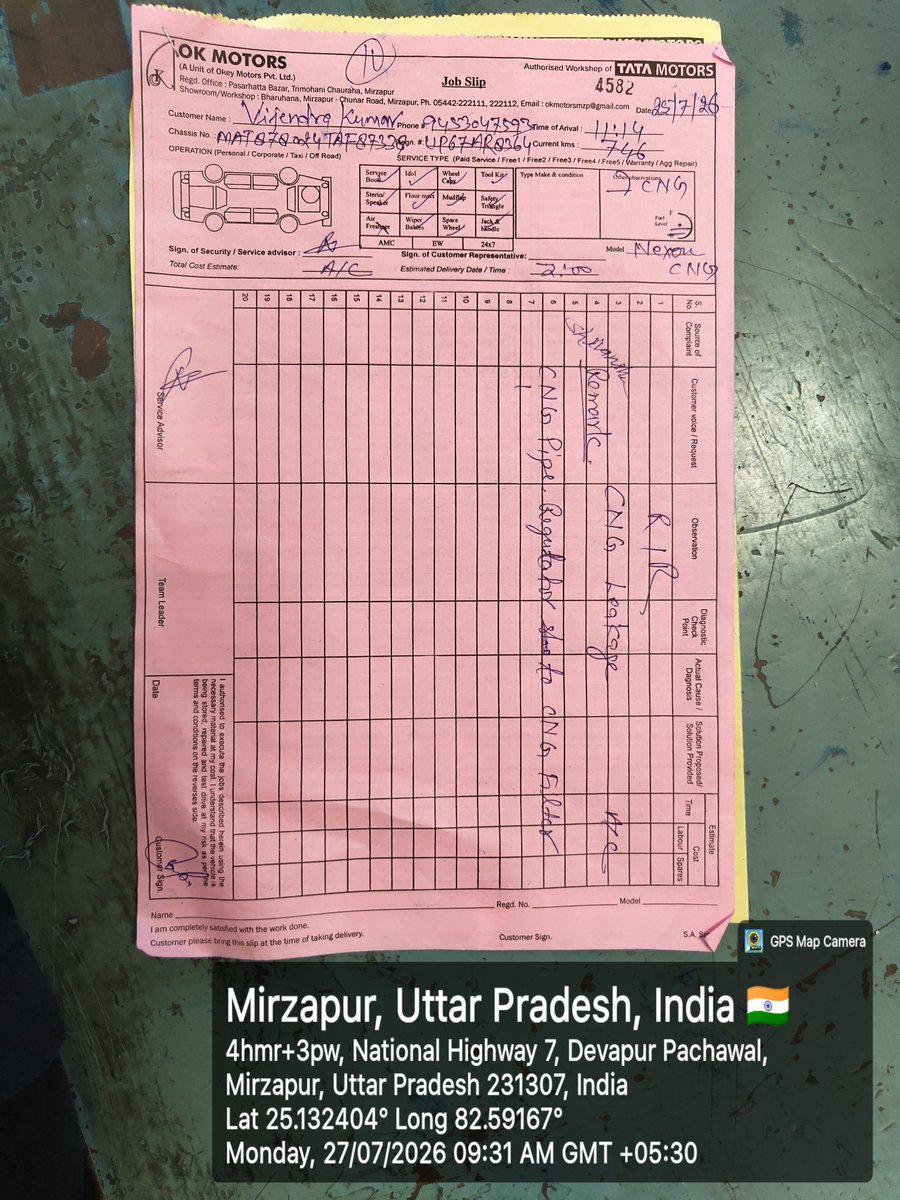 vicky25081994's tweet photo. @TataMotors_Cars Tata की इस नई कार सेमात्र एकमाहमेंCNG लिकेज़ हो गई है मै अपने पूरे परिवार बच्चों के साथ जानलेवा सफ़र किया हुअब मुझे टाटा की CNG कार से भरोसा समाप्त हो गया है आप अपनी कार ले लीजिए मुझे दूसरी नॉन सीएनजी कार दीजिए @TataMotors @jagograhakjago @consaff @MonnKeyBaat @ratantata45678 https://t.co/ZACGbaO4Yw