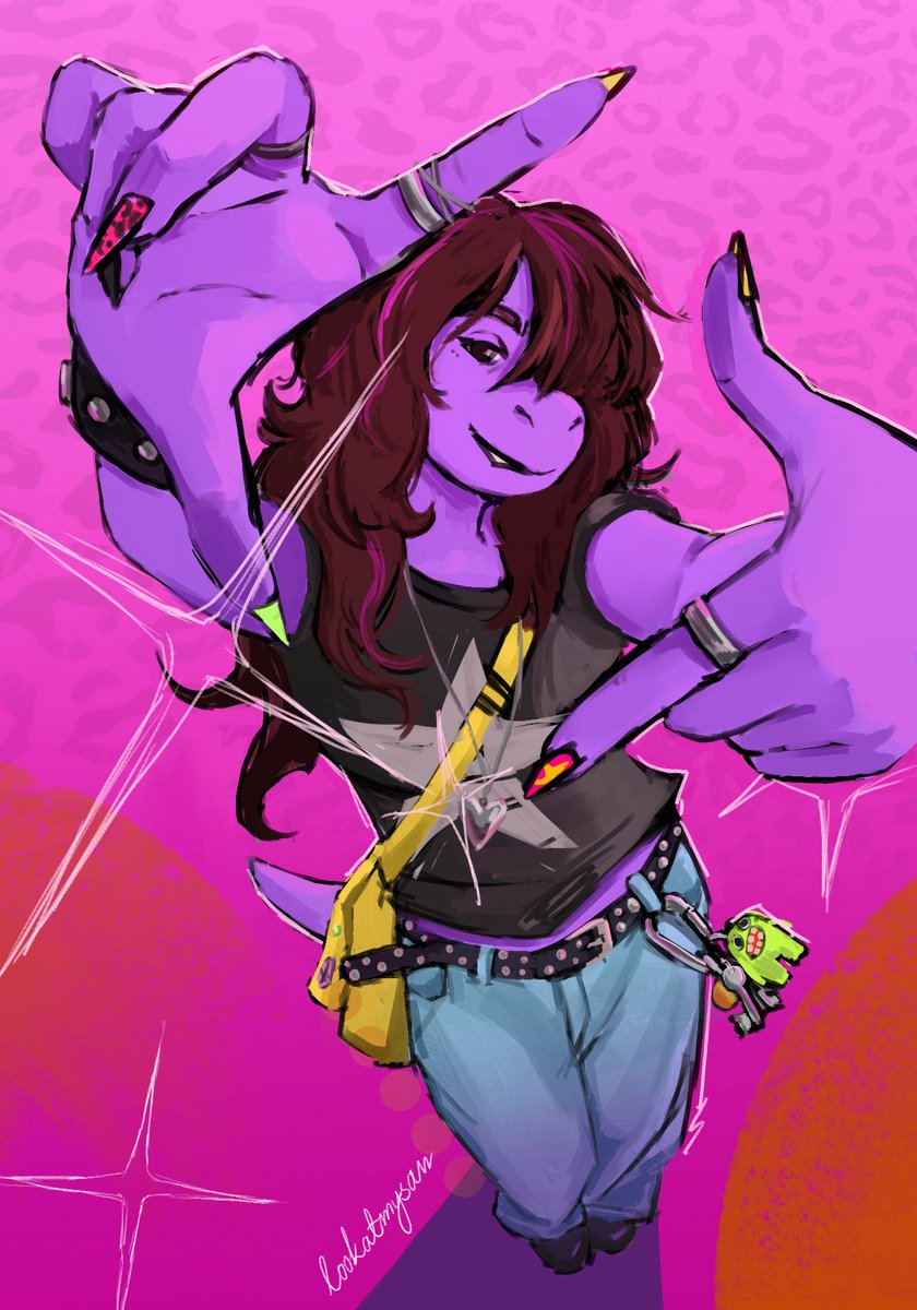 LookatmySan's tweet photo. She’s just cool like that ☆
#susie #DELTARUNE https://t.co/r1PlgViLxX