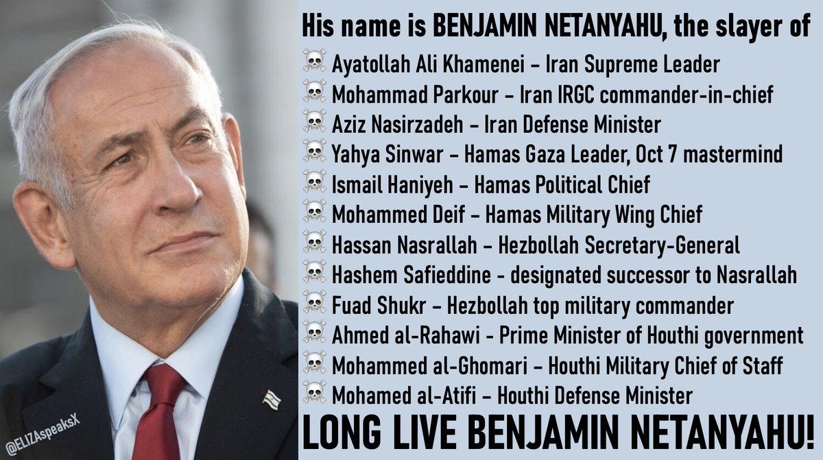 ELIZAspeaksX's tweet photo. @belle_epoque86 @JustinUSA Bibi is a war hero https://t.co/DSvz62geHs