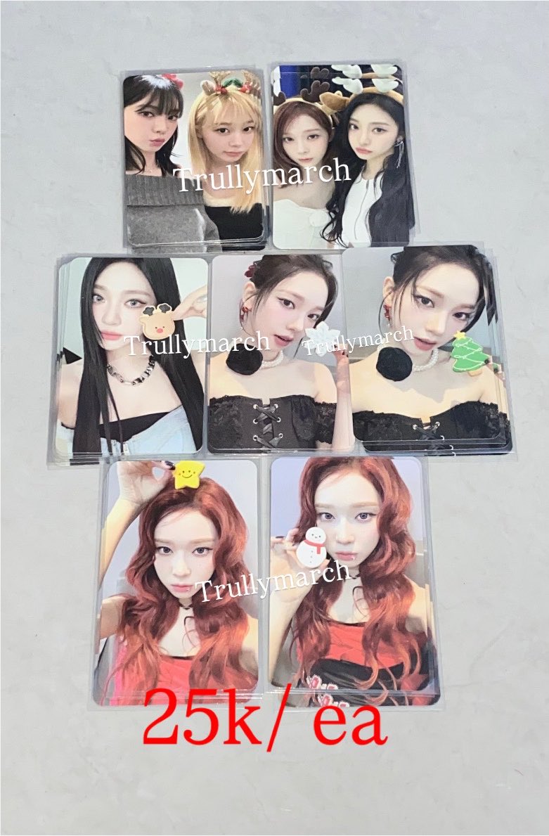 trullymarch's tweet photo. HELP RT! 

Photocard dijual murah aja mau ngabisin koleksi

25k /ea 

No check cond❌
All good cond ✅
Split pay, pack only by oren🍊
Dom Bogor 

Pc aespa karina giselle winter ningning wts wtb wtt kiss and tell ningselle https://t.co/l9sAFbDDkH
