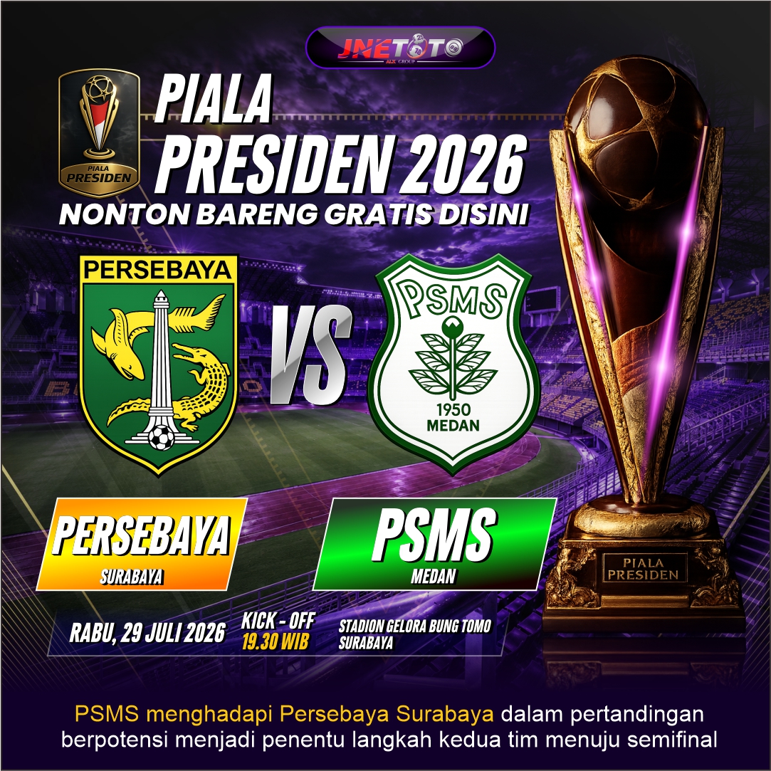 HitamKopi85880's tweet photo. ⚽️𝐍𝐎𝐁𝐀𝐑 𝐆𝐑𝐀𝐓𝐈𝐒 𝐁𝐄𝐑𝐒𝐀𝐌𝐀 𝐉𝐍𝐄𝐓𝐎𝐓𝐎!⚽️

✨𝗠𝗮𝘁𝗰𝗵 𝗗𝗮𝘆 𝗶𝘀 𝗢𝗻!✨

𝗣𝗘𝗥𝗦𝗘𝗕𝗔𝗬𝗔 𝗦𝗨𝗥𝗔𝗕𝗔𝗬𝗔 𝐯𝐬 𝗣𝗦𝗠𝗦 𝗠𝗘𝗗𝗔𝗡
 
🗓 𝚁𝙰𝙱𝚄, 𝟸𝟿 𝙹𝚄𝙻𝙸 𝟸𝟶𝟸𝟼  | ⏱️𝟷𝟿:𝟹𝟶 𝚆𝙸𝙱

ʟɪɴᴋ ʟɪᴠᴇ ɴᴏʙᴀʀ ᴊɴᴇᴛᴏᴛᴏ : 
https://t.co/8Oo9jRjjSb https://t.co/SQmRhOos1i