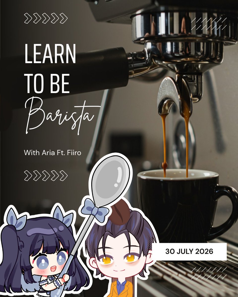 auliaip_'s tweet photo. ☕ FREE Barista Class! ☕

Kalian penasaran gak sih gimana rasanya menjadi seorang barista? Yuk, belajar bersama secara 𝗚𝗥𝗔𝗧𝗜𝗦 di live stream spesial kami!

📅 Kamis, 30 Juli 2026
⏰ 20.00 GMT+7 (WIB)
🔗 Room: https://t.co/L21qoYador

Share is appreciated! ✨ https://t.co/2JCBZ237I9