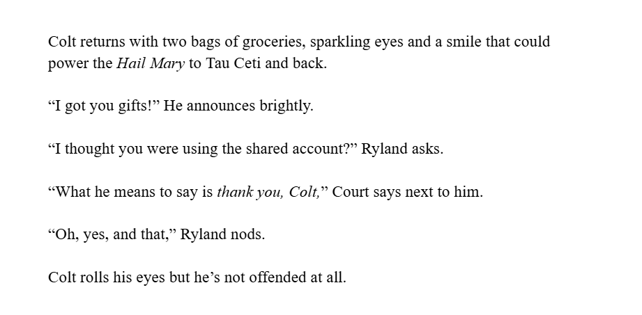 2idoingstuff's tweet photo. #coltlandgentry #wipwednesday from Gunpowder ch 5.
I love writing them happy 🥹 https://t.co/aI20okdPpE