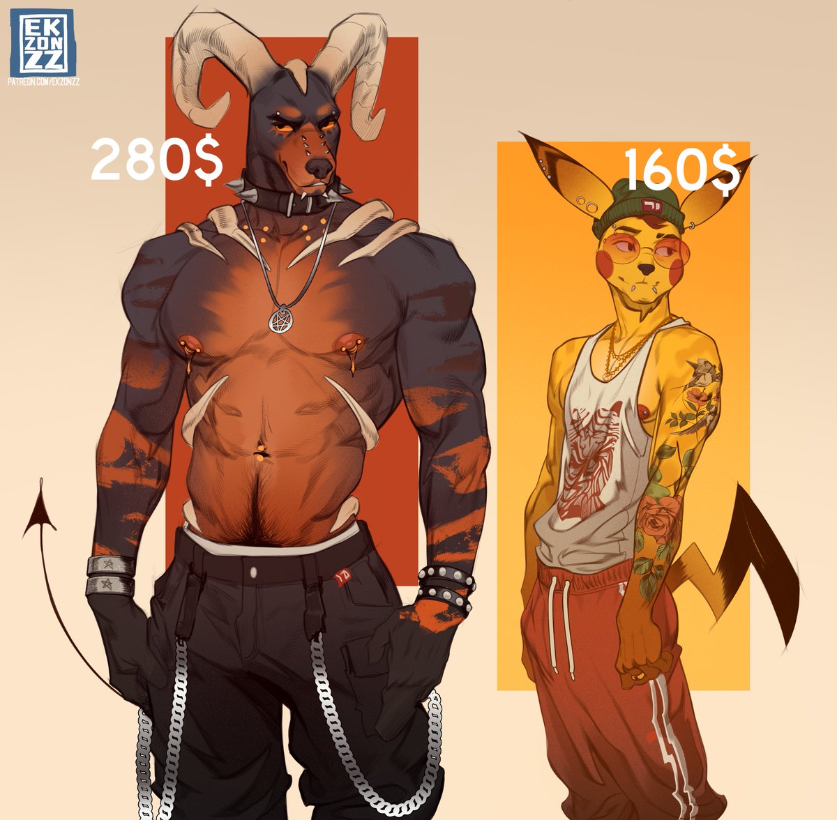 Ekzonzzzz's tweet photo. Houndoom and Pikachu flats https://t.co/QsjiD9s0Wq