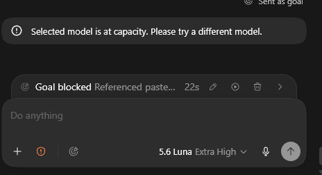 denneai's tweet photo. Since when is luna at capacity https://t.co/shM7wzVg8v