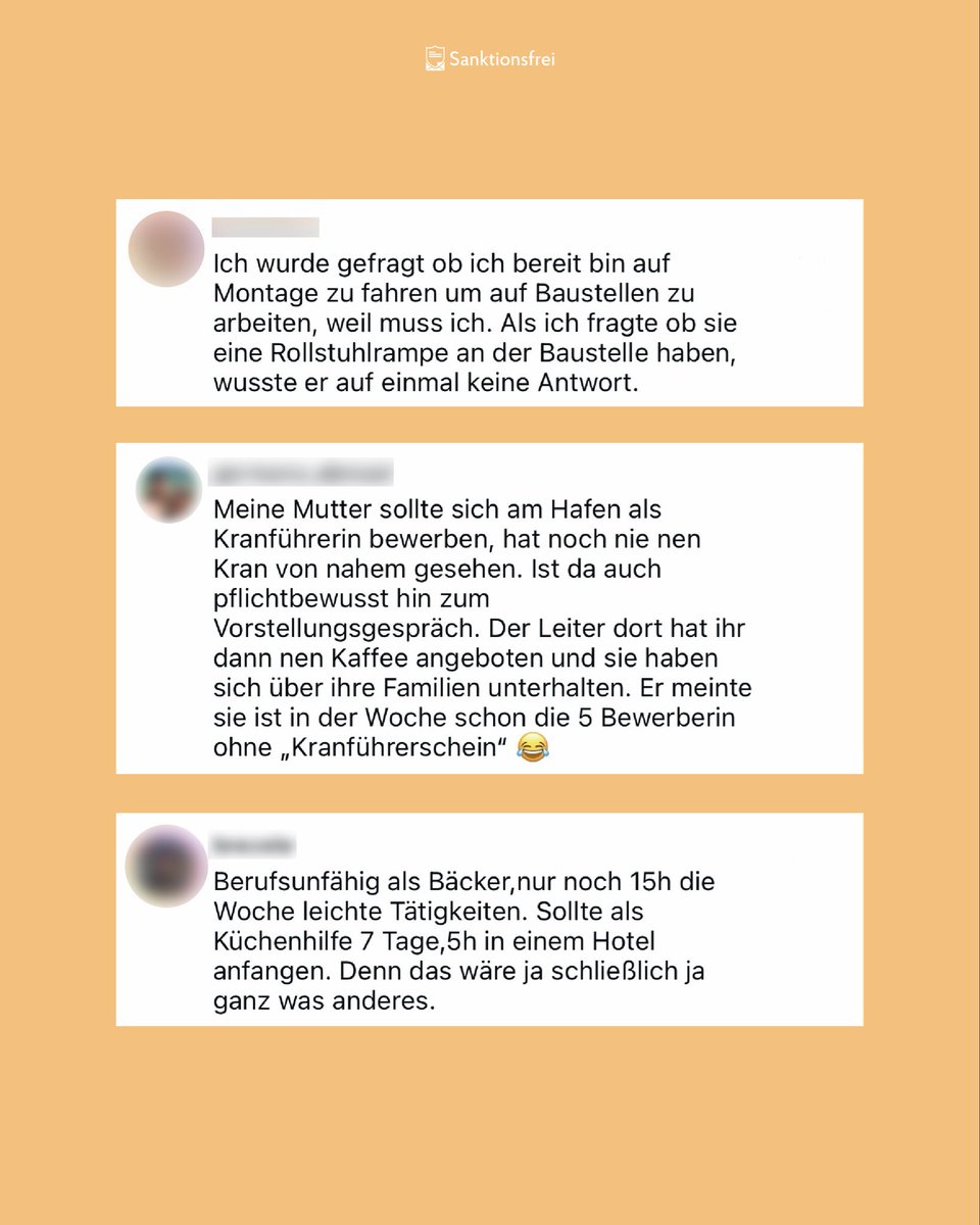 sanktionsfrei's tweet photo. Wer in der Grundsicherung einen Job ablehnt, dem kann der komplette Regelsatz gestrichen werden.

Was als „zumutbare“ gilt, wird oft im Jobcenter entschieden. Nicht selten scheint zu gelten: Hauptsache irgendein Job.

Hier kommt Teil 3 eurer absurdesten Jobangebote. 👀👇 https://t.co/0qEO2gwuEy