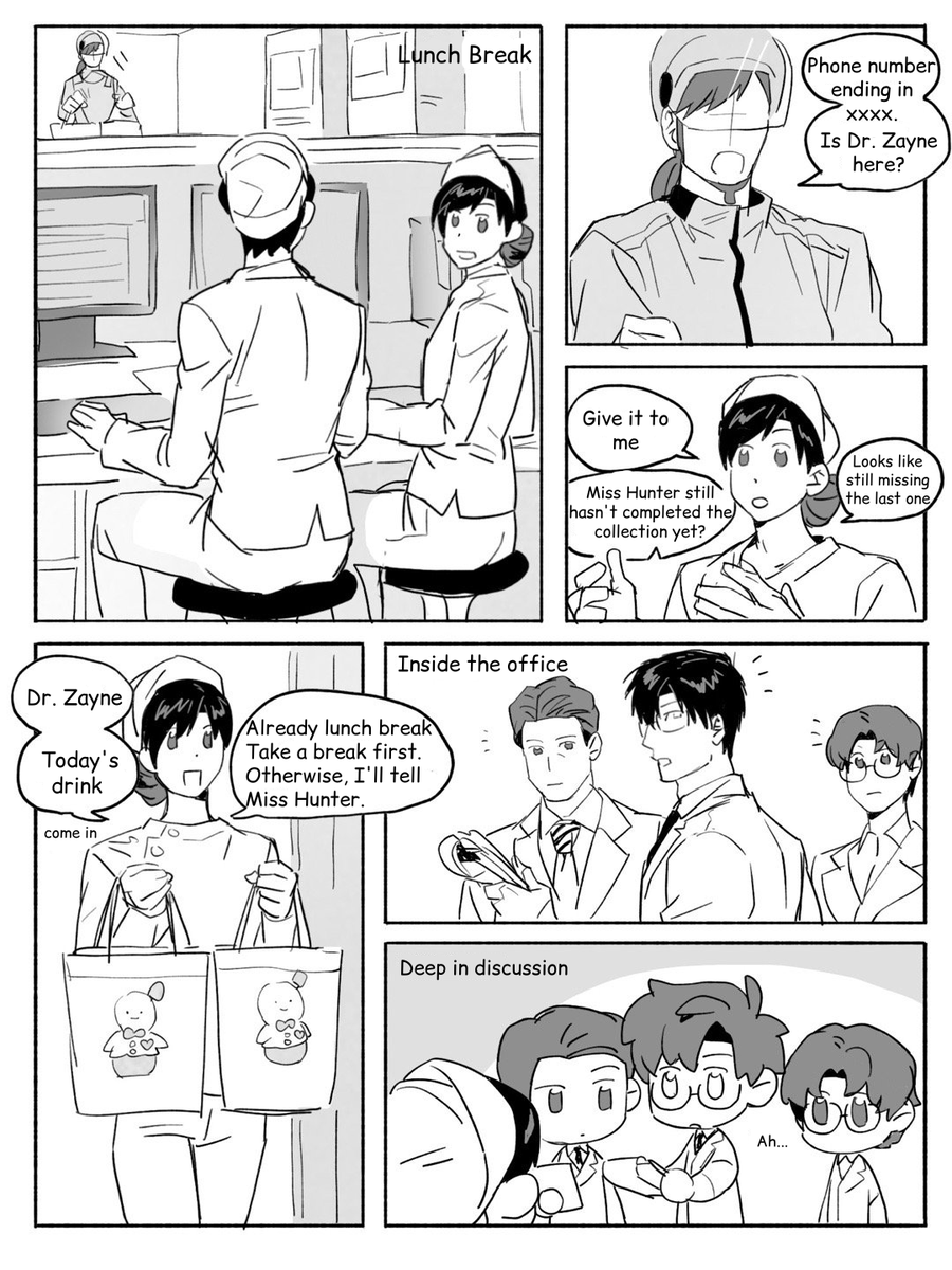 PhuongloveZayne's tweet photo. ❄ Daily Life of ZayneJasmine ❄ Part 28 ❄
When you want to collect milk tea blind boxes~
Let's see Dr. Zayne &amp; his colleagues unbox blind box during the lunch break...
(Page 1-2/3)

Credit 伊伊伊伊伊利
Translation by me. Do not repost without permission
#Zayne #LoveandDeepspace https://t.co/Xh8QyAZqVQ