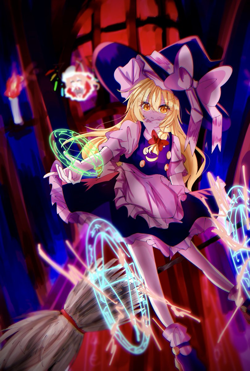 minore_chan's tweet photo. 紅魔館探索中魔理ちゃん🌟 https://t.co/lxYRoTOdaw