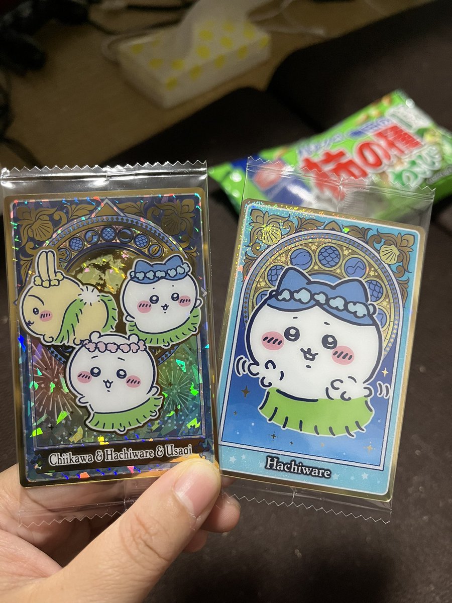 ren_6955's tweet photo. ちいかわウエハース2個買ってハイパーレア出た！
ハチワレちゃん可愛すぎ🤦‍♀️ https://t.co/YYwup69QQM