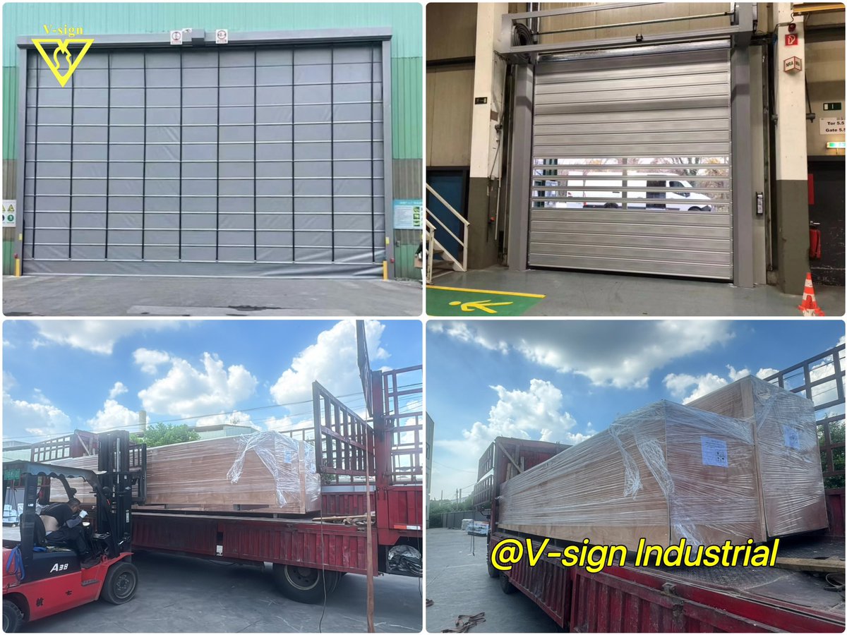 ChorryCheng's tweet photo. High speed fold up doors and rapid spiral door delivered to Spain.
https://t.co/H5EO27vWzO https://t.co/kjaP8trOrJ