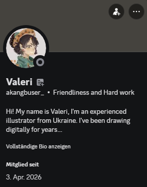 avinplushie's tweet photo. ⚠️ Warnung an alle! ⚠️
Momentan ist wieder ein Scammer auf Discord unterwegs. Es handelt sich NICHT um @valeri_mirley  .
Jemand missbraucht den Namen und Ruf, um andere zu betrügen. 💙

#Discord #Scam #Warnung #gervtuber #vtuber https://t.co/foIKhVAYaf