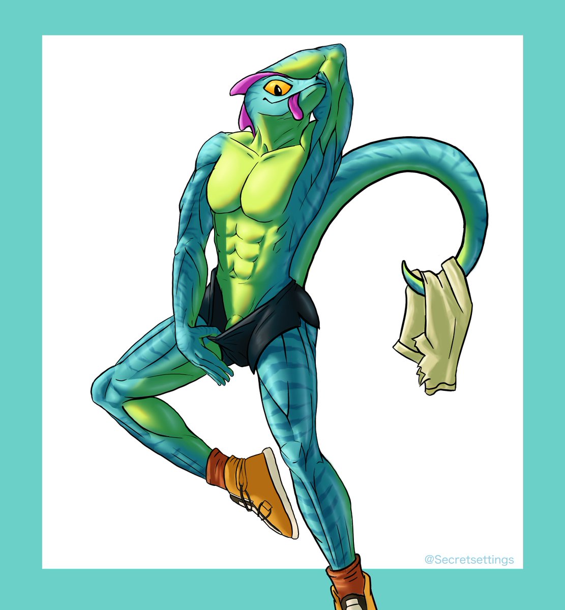 Secretsettings0's tweet photo. Lizzik changing after training.

#fortnite #lizzik #fortniteart https://t.co/6cOkPU9kGq
