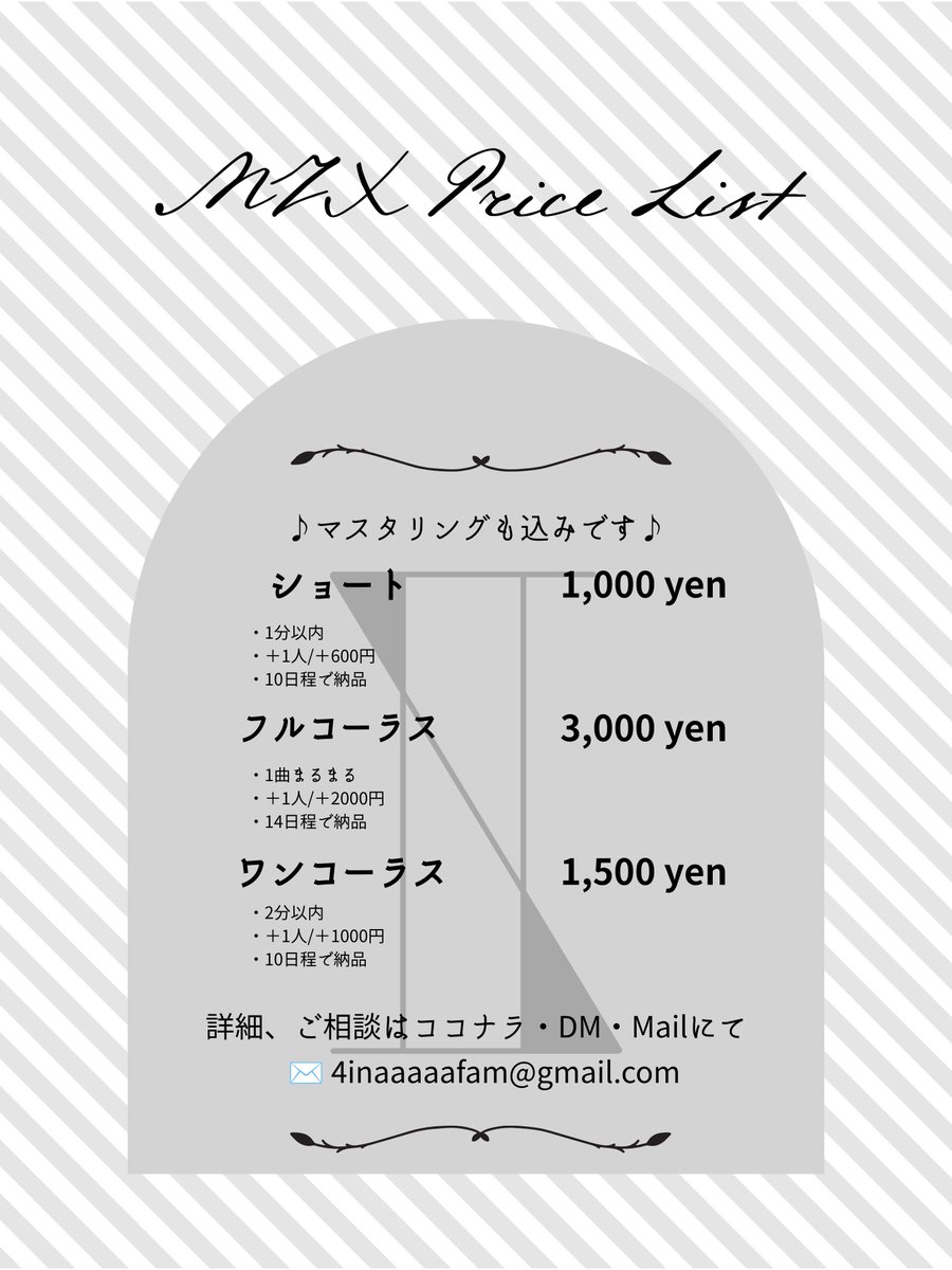 4inaaaaafam's tweet photo. 7月で退職するため、再就職までの間、歌ってみたのMixを低価格で承ります！
※タイミング・ピッチ補正、各種ボーカル処理、マスタリング込

もし気になった方がいらしましたら、気軽にDMください！ 

#mix師募集 #有償依頼 #歌い手さんMIX師さん絵師さん動画師さんとPさん繋がりたい https://t.co/hxzKm1gqLf