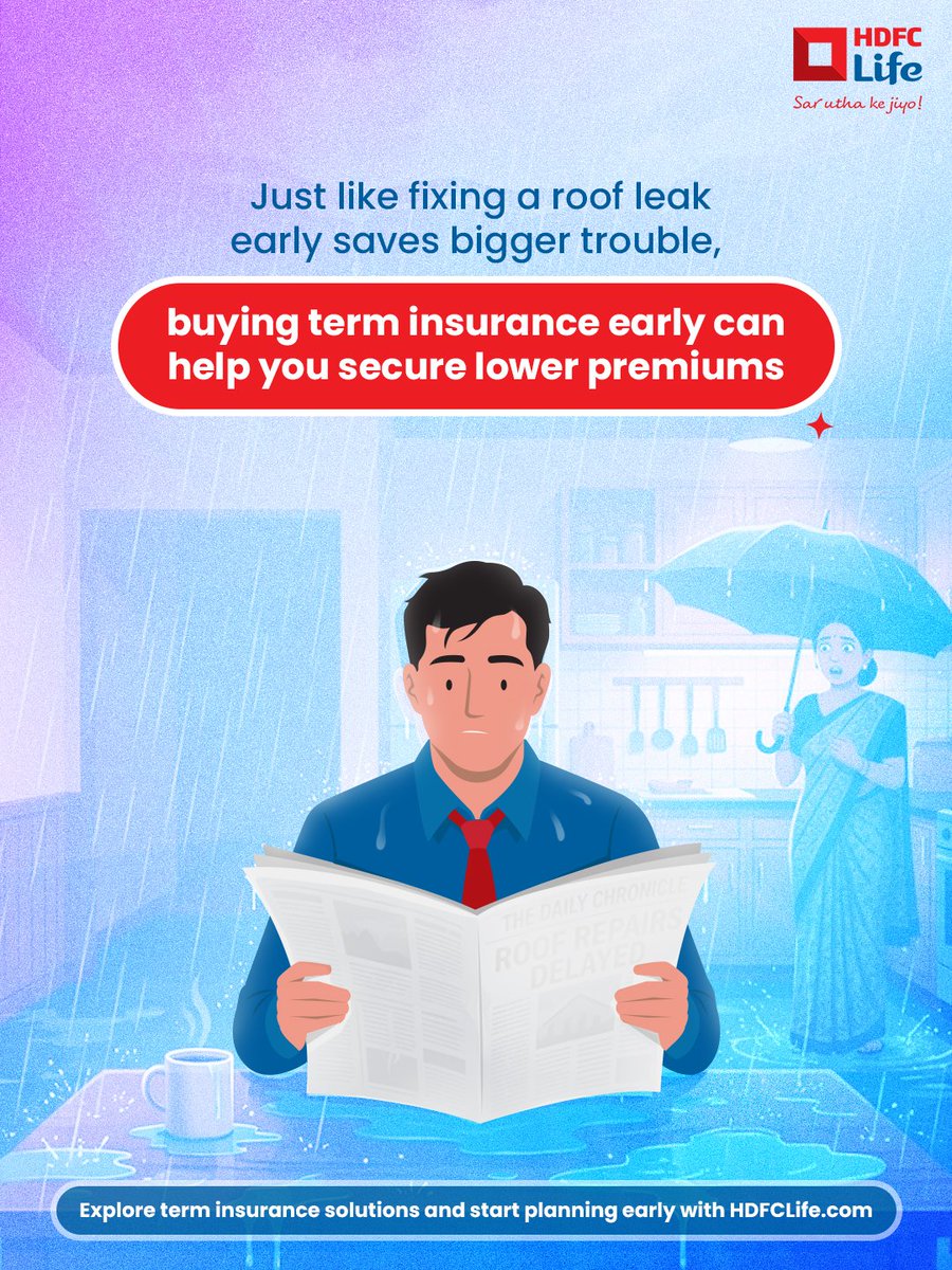 HDFCLIFE's tweet photo. The right time to think about protection is before you need it.
#HDFCLife #SarUthaKeJiyo #AskHDFCLife https://t.co/U78zxubwmk