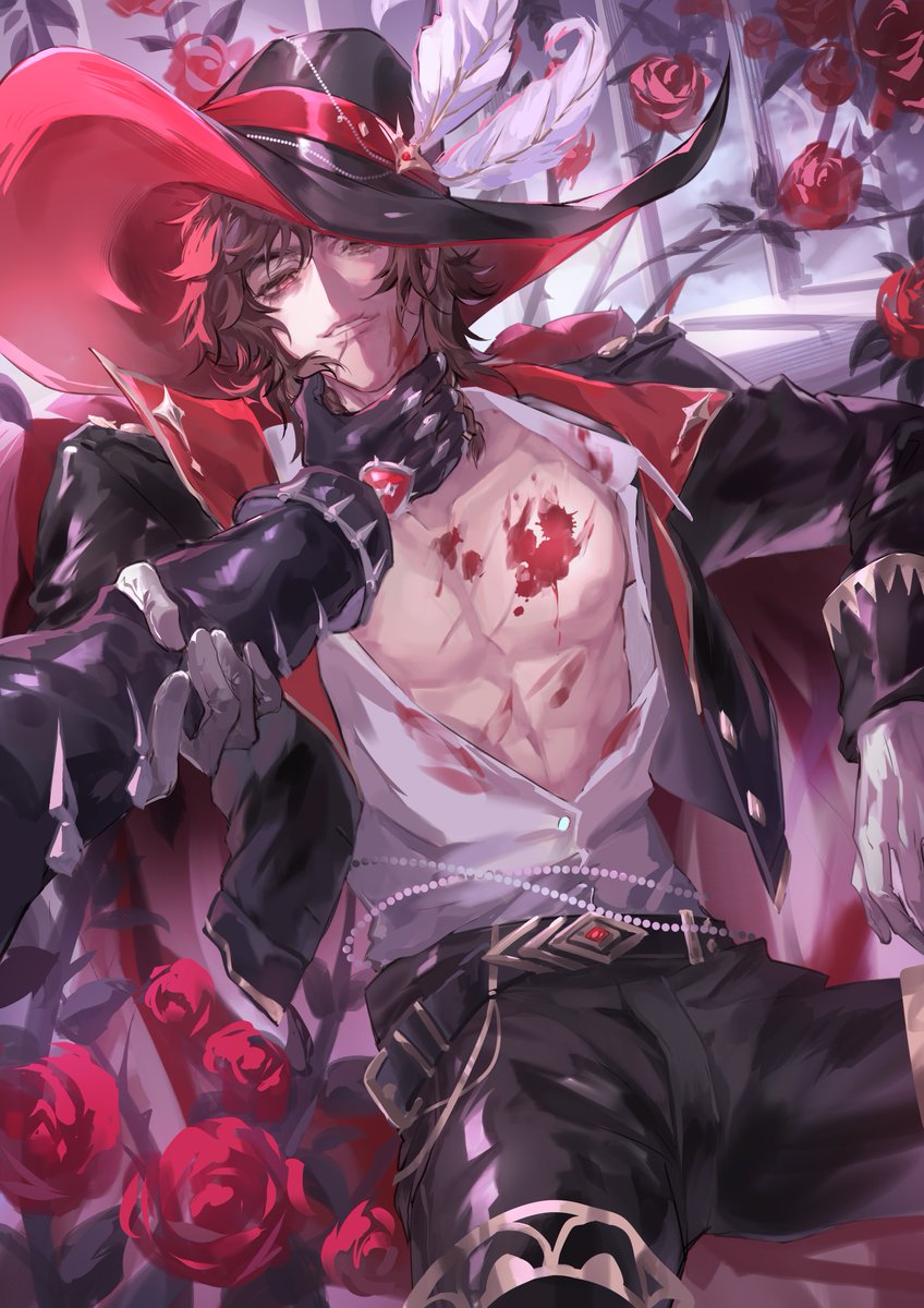 Eden_the_apple's tweet photo. "Care to seek aid from me, a bounty hunter.  "
"Mister Vampire?＂
–
#hernarich #IdentityV #HernandoRomero  #RichardSterling #斗骑 #idv https://t.co/bhKkwuoKSS