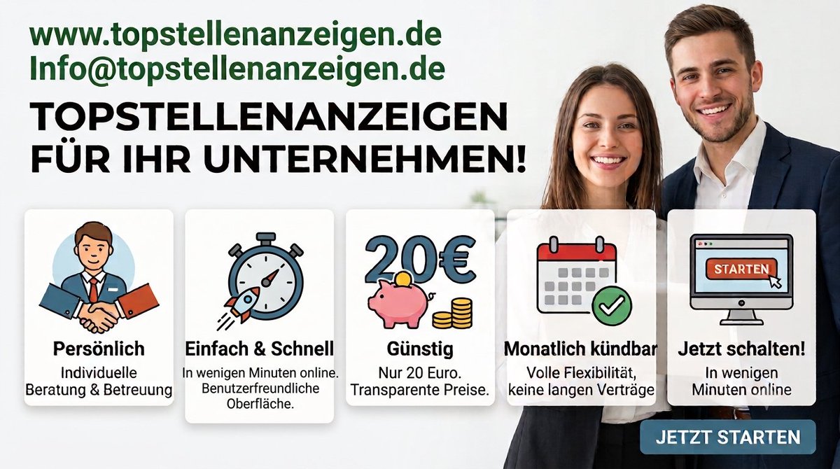 top_stellen_de's tweet photo. 100% PERSÖNLICH UND INDIVIDUELL 
FAIR UND GÜNSTIG 
VOLLE FLEXIBILITÄT https://t.co/i1EMpMoysj