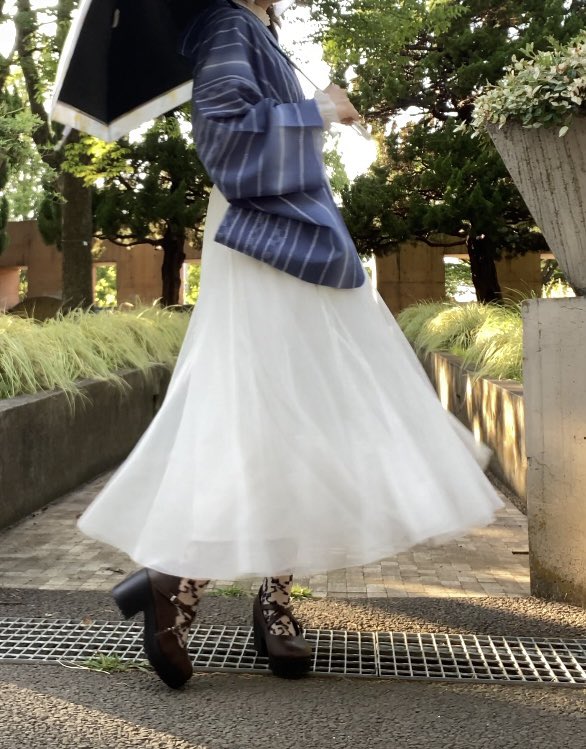 knra_2's tweet photo. 暑かったけど
してみたかったコーデが出来たので満足( *´꒳`* )
着物×スカート×太めベルトコーデ楽しかったー！ https://t.co/mkon2bvM9A