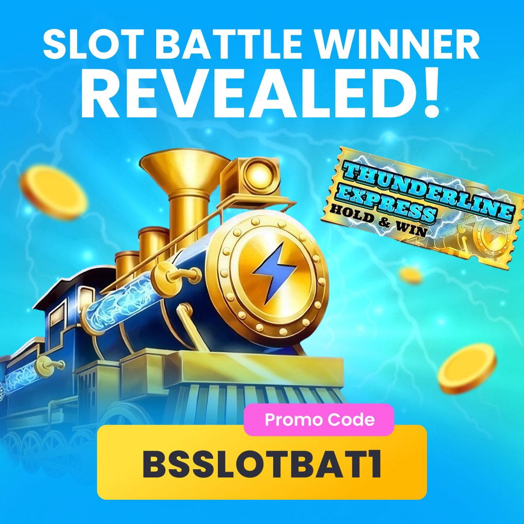 Betspino_global's tweet photo. Thunderline Express Hold & #Win by Penguin King took first place in our battle!
Activate promo code BSSLOTBAT1, top up your balance with €20 or more, and get 30 #FreeSpins.
Head straight to the site and start #playing 🚀
https://t.co/dx1wgImWcJ https://t.co/ePIDtk8gld