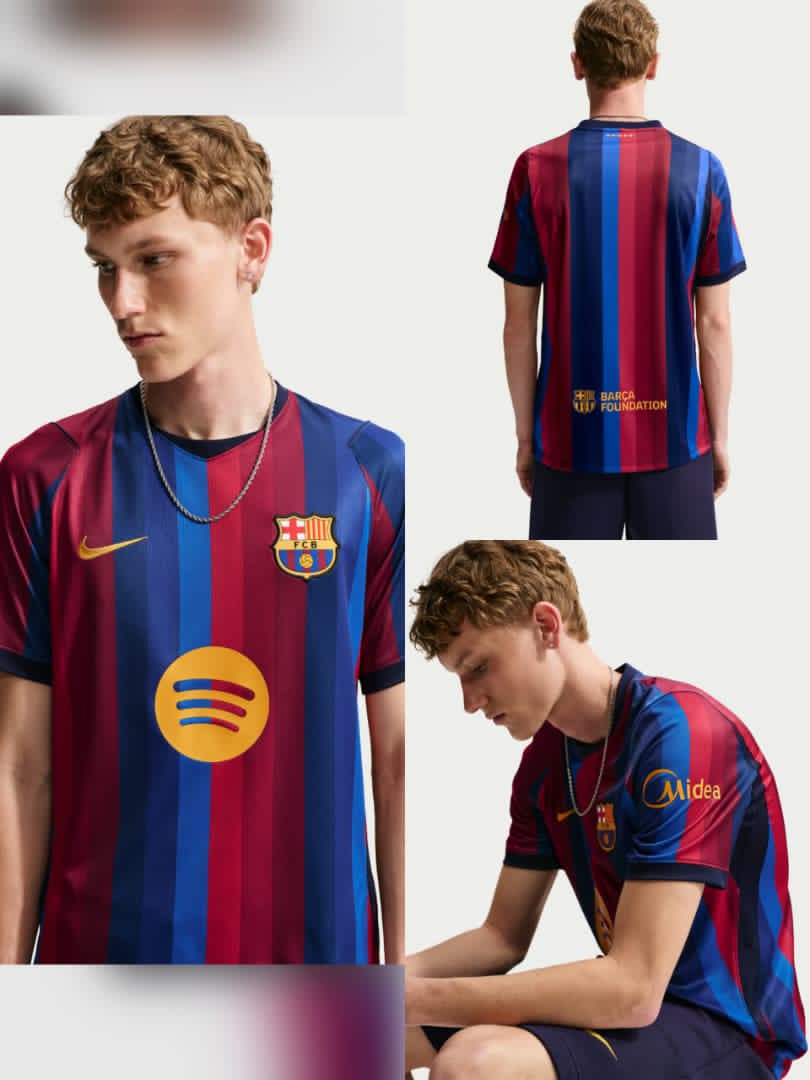 BigDerin's tweet photo. Visca ẞarca❤️💙
*BARCELONA 2026/27 HOME KIT AVAILABLE IN STORE HIGH QUALITY*
🛒🛍15,000
medium — 2xl https://t.co/JBQFw6ssxP