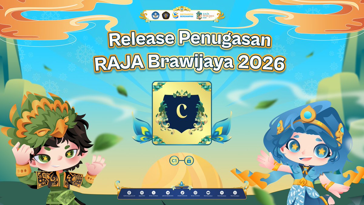 raja_brawijaya's tweet photo. [PENUGASAN RAJA BRAWIJAYA 2026]

Halo, Candrasena 64! 👋✨

Saatnya bersiap untuk menyelesaikan penugasan yang telah disusun sebagai bekal awal perjalanan kalian. Pastikan membaca setiap ketentuan dengan saksama, memperhatikan tenggat waktu— https://t.co/uN9vnai5Vz