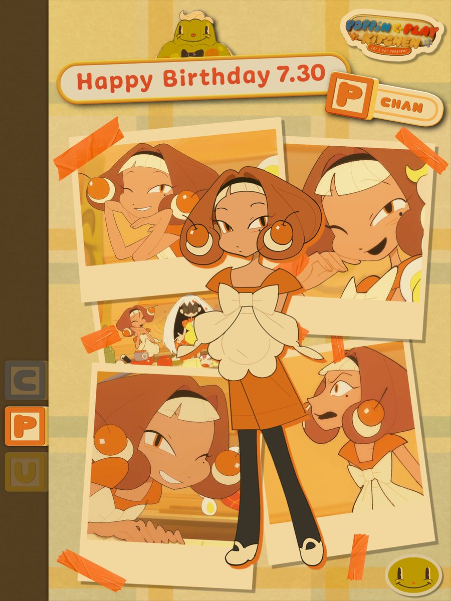 PRISMationABEMA's tweet photo. ✶ :・ﾟ.+ :・ﾟ.+・ﾟ 🎊・ﾟ+.・ﾟ:  +.・ﾟ: ✶
　Happy Birthday!🥳✨ Pちゃん🎀
　　   ✶ :・ﾟ.+:・ﾟ.+.・ﾟ:  +.・ﾟ: ✶

7月30日はとっても可愛いPちゃんの誕生日⭐️
今日はコーヒーケーキでお祝いしてあげよう！🎂
素敵な1年になりますように！💖

🌼『Poppin-Play Kitchen』本編は��ちら
▷https://t.co/kscssMxEkn

#PoppinPlayKitchen #ポッピンプレイキッチン #PPKFA #indie_anime #animatedshort