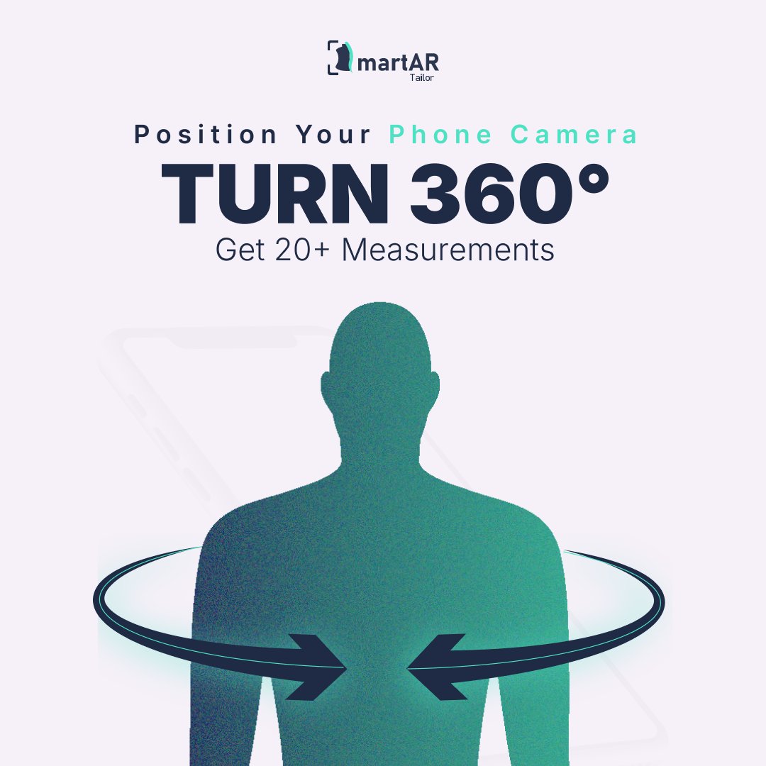 SmartAR_tailor's tweet photo. Tailor-ready measurements in 3 steps.

🔄 Turn. 📏 Measure. ✨ Share.

In under 3 minutes, SmartAR creates a 3D model and extracts precise body measurements using just your phone camera. https://t.co/vaV2FqddMf